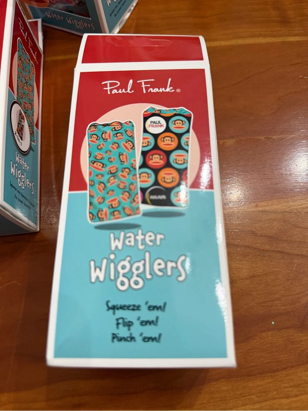 Paul Frank Blue and Red Monkey Pattern Water Wigglers set of 3